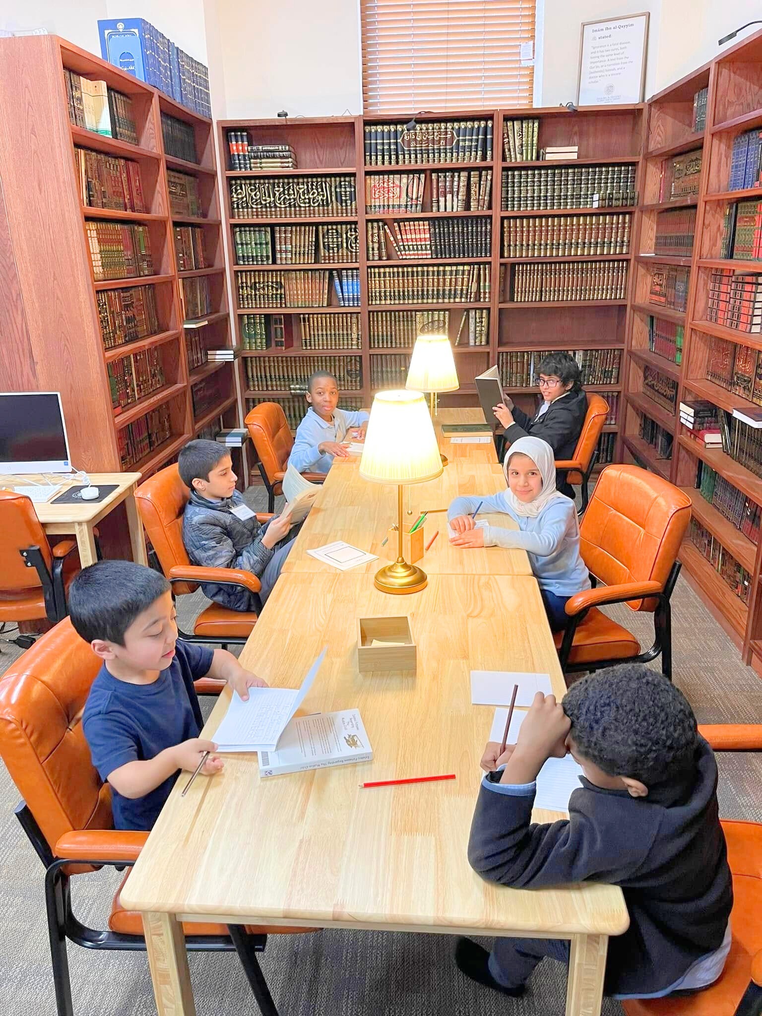 Students learning at Albaseerah