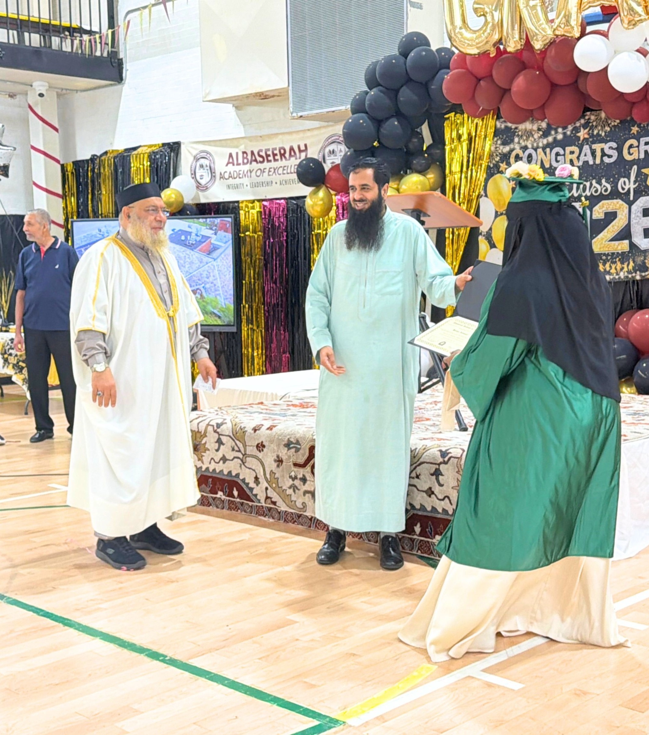Students at Albaseerah Academy of Excellence